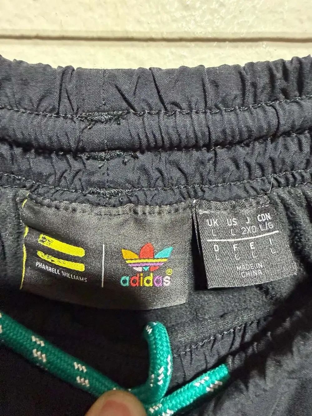 Adidas Originals Sportive Trefoil Track Pants Mens Large Black Zip Pocket EJ0951